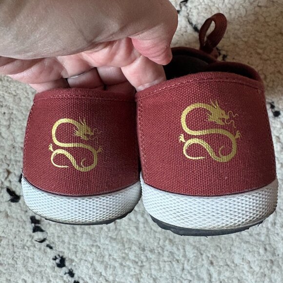 Feiyue Fo Le 1920 rosewood black gold canvas sneakers men's 10 / women's 12 - Picture 5 of 7